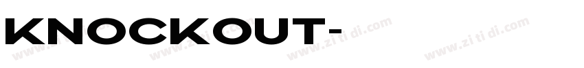 Knockout字体转换