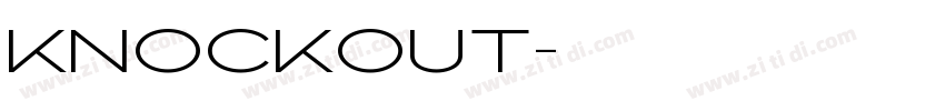Knockout字体转换