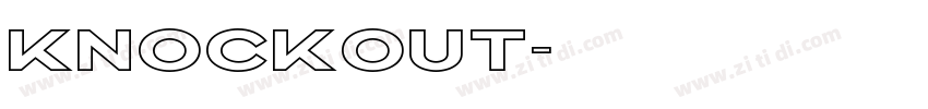 Knockout字体转换