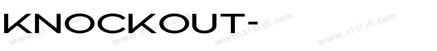Knockout字体转换