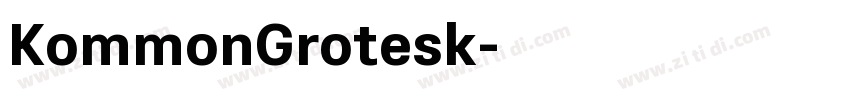 KommonGrotesk字体转换