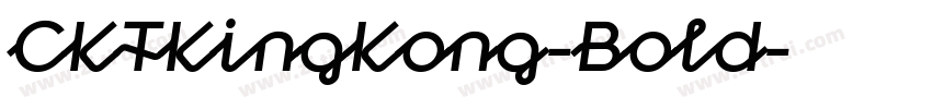 CKTKingKong-Bold字体转换