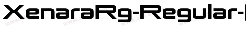 XenaraRg-Regular字体转换