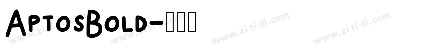 AptosBold字体转换
