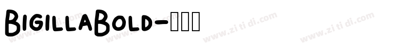 BigillaBold字体转换
