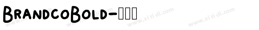 BrandcoBold字体转换