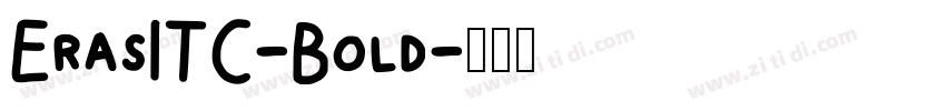 ErasITC-Bold字体转换