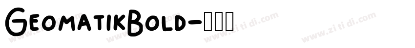 GeomatikBold字体转换