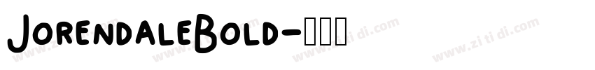 JorendaleBold字体转换