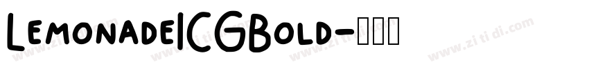 LemonadeICGBold字体转换