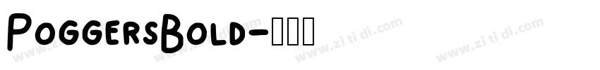 PoggersBold字体转换