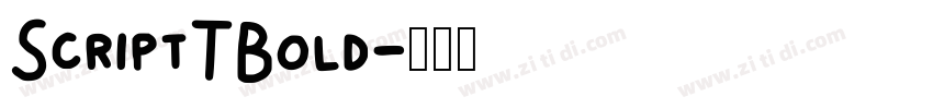 ScriptTBold字体转换