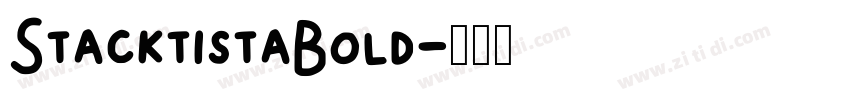StacktistaBold字体转换