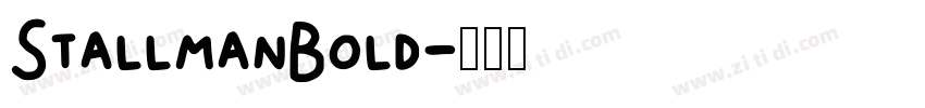StallmanBold字体转换
