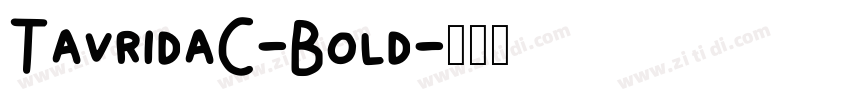 TavridaC-Bold字体转换