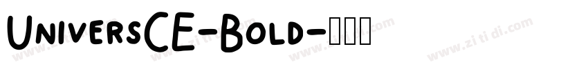 UniversCE-Bold字体转换