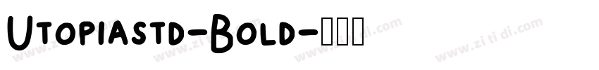Utopiastd-Bold字体转换