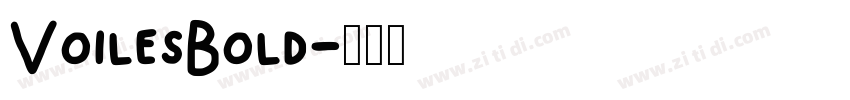 VoilesBold字体转换