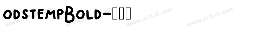 odstempBold字体转换