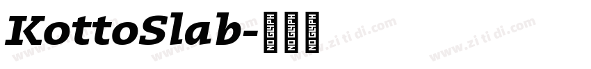 KottoSlab字体转换