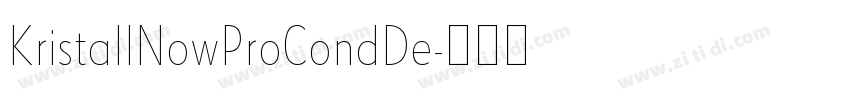 KristallNowProCondDe字体转换