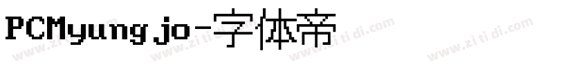 PCMyungjo字体转换