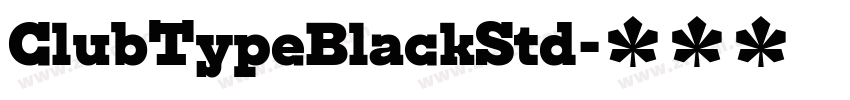 ClubTypeBlackStd字体转换
