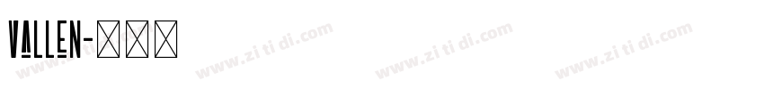 vallen字体转换