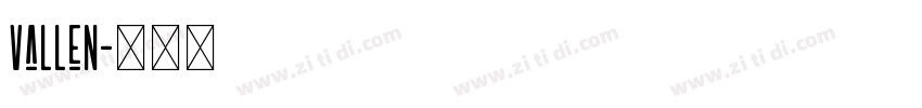 vallen字体转换