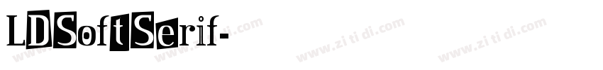 LDSoftSerif字体转换