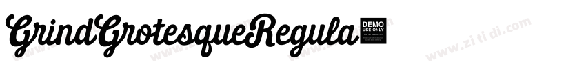 GrindGrotesqueRegula字体转换