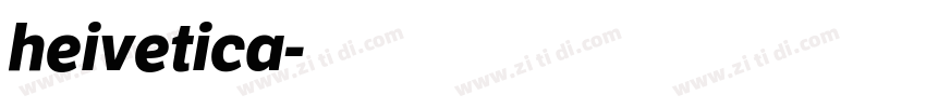 heivetica字体转换