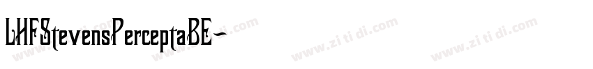LHFStevensPerceptaBE字体转换