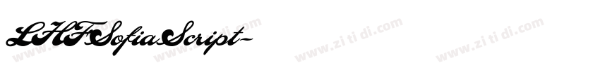 LHFSofiaScript字体转换
