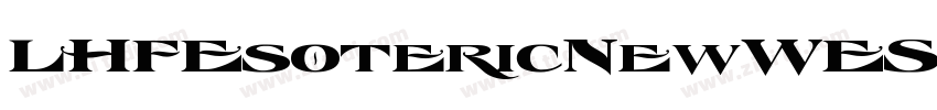 LHFEsotericNewWESTER字体转换