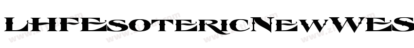 LHFEsotericNewWESTER字体转换