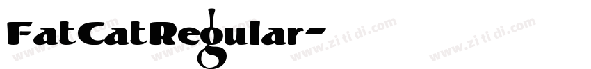 FatCatRegular字体转换