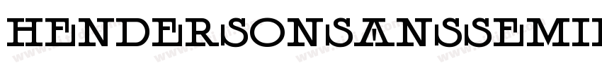 HendersonSansSemiBol字体转换