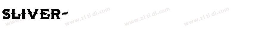 Sliver字体转换