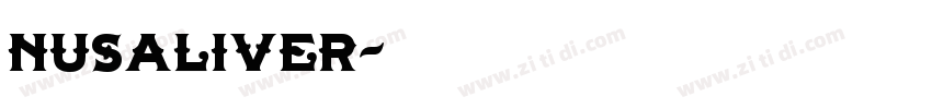nusaliver字体转换