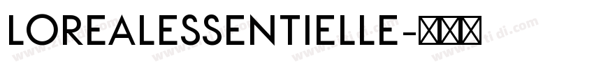 LOREALEssentielle字体转换