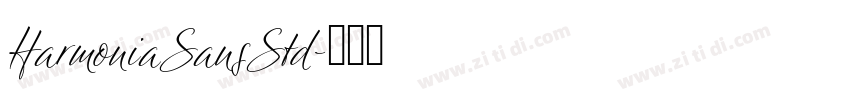 HarmoniaSansStd字体转换