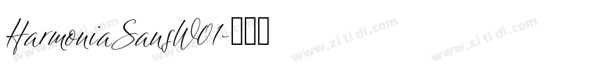 HarmoniaSansW01字体转换