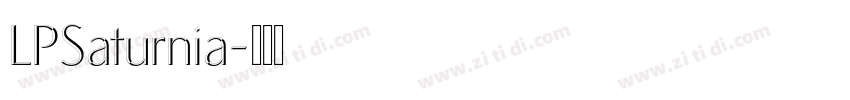 LPSaturnia字体转换