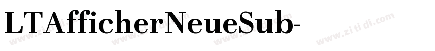LTAfficherNeueSub字体转换