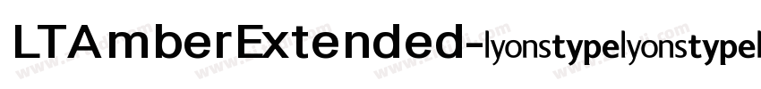LTAmberExtended字体转换