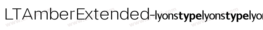 LTAmberExtended字体转换