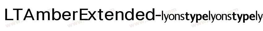 LTAmberExtended字体转换