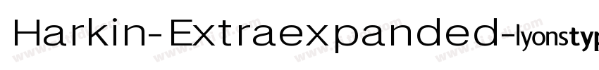 Harkin-Extraexpanded字体转换