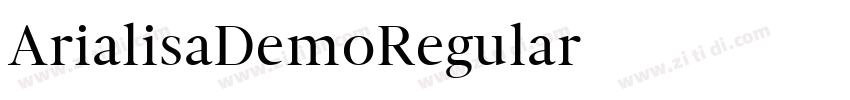 ArialisaDemoRegular字体转换 ArialisaDemoRegular字体转换
